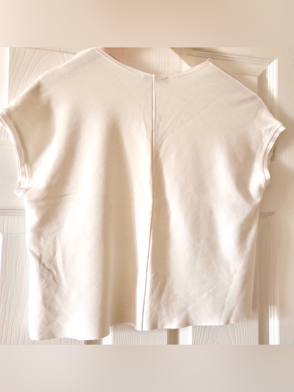 FREE w/purchase S/M Zara V-Neck Graphic T-shirt boxy tee SOLD OUT COLLECTION - Picture 3 of 5